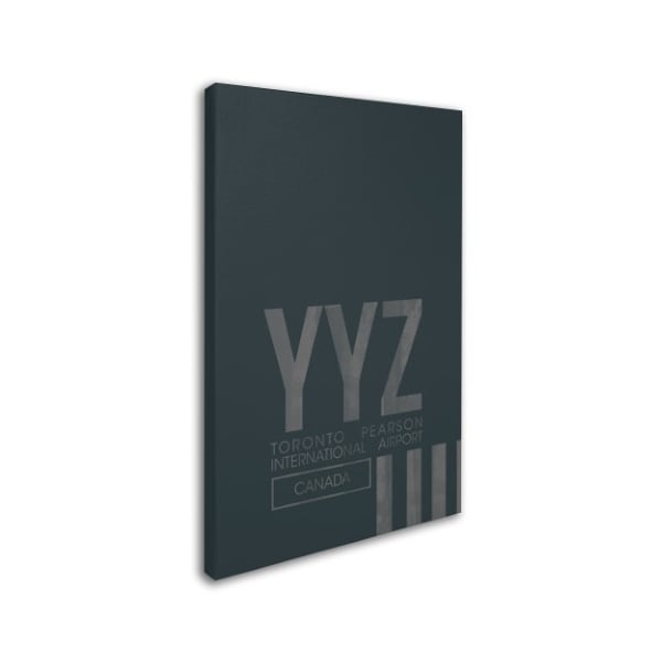 08 Left 'YYZ Airport Layout' Canvas Art,12x19